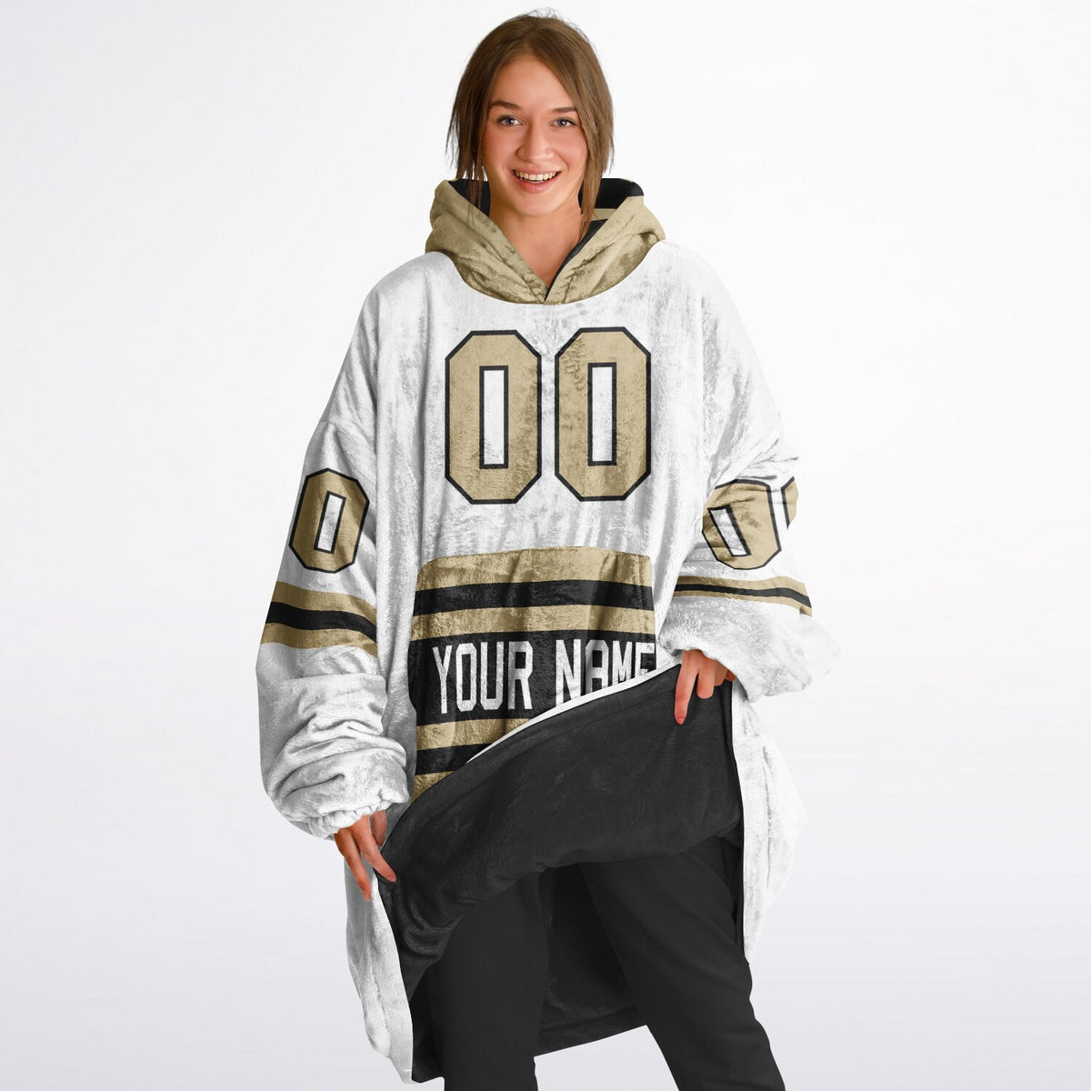 Black & Light Gold Superfan Reversible