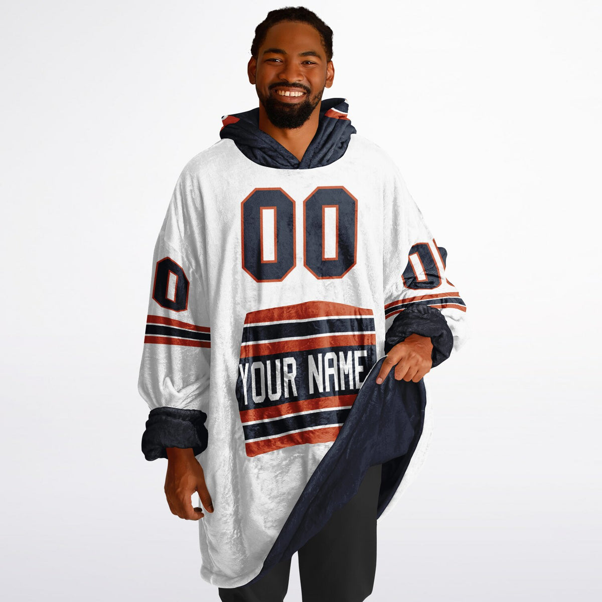 Navy/Orange/White Superfan Reversible
