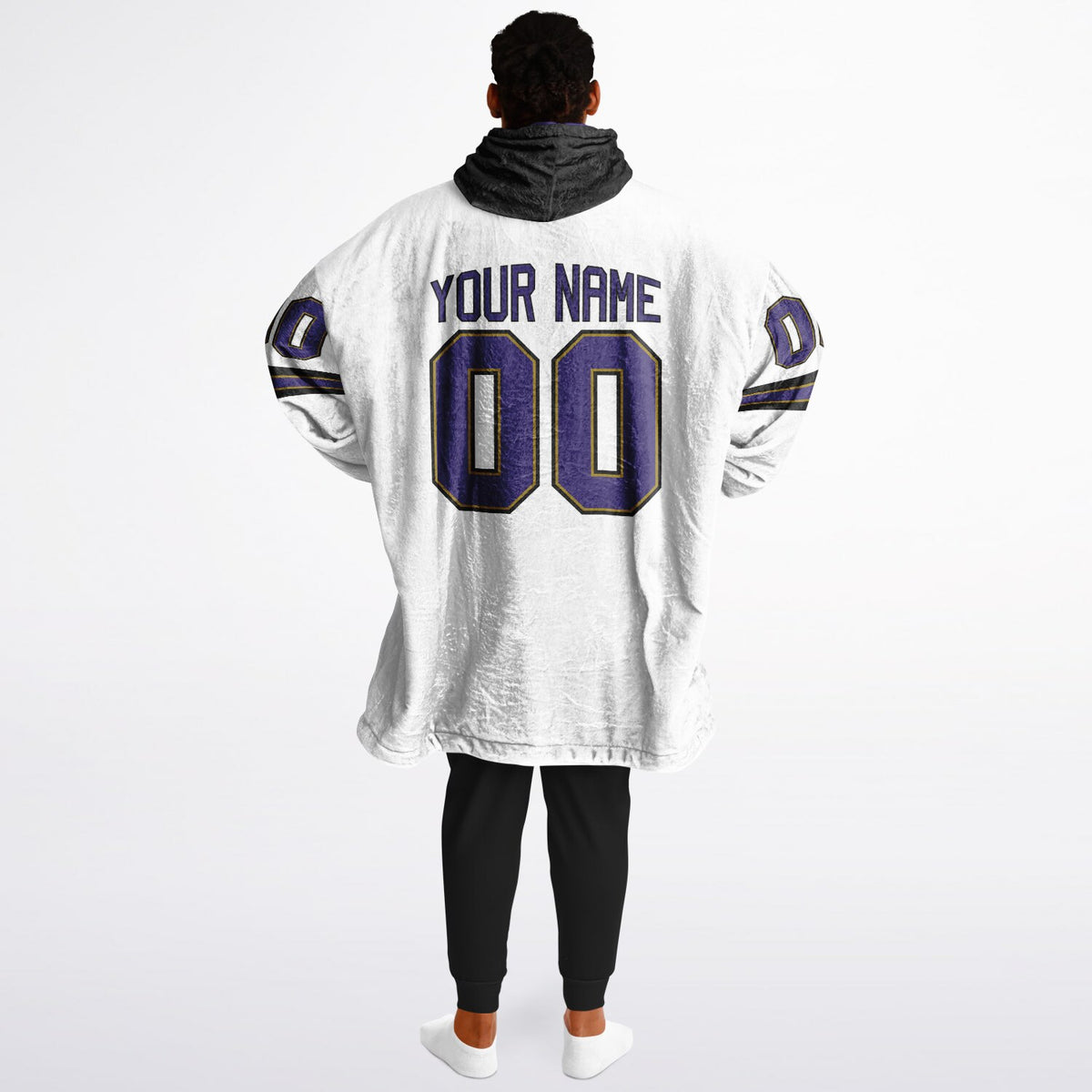 Purple Black Dark Gold Superfan Reversible
