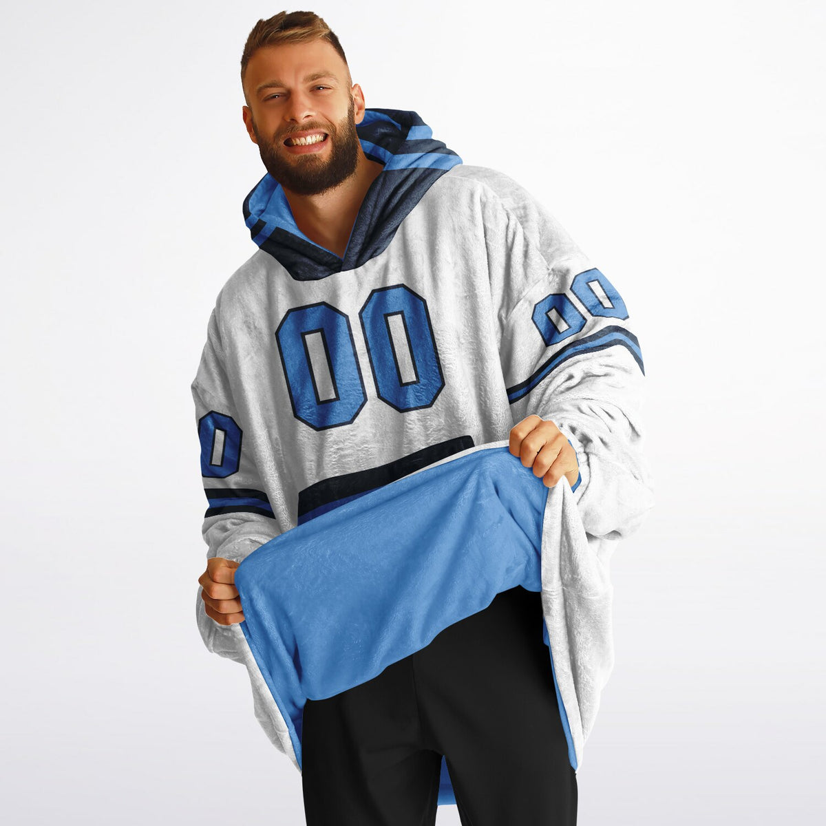 Light Blue/Navy Superfan Reversible