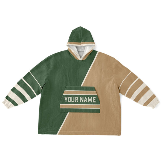 Forest Green Cream Camel Split Decision