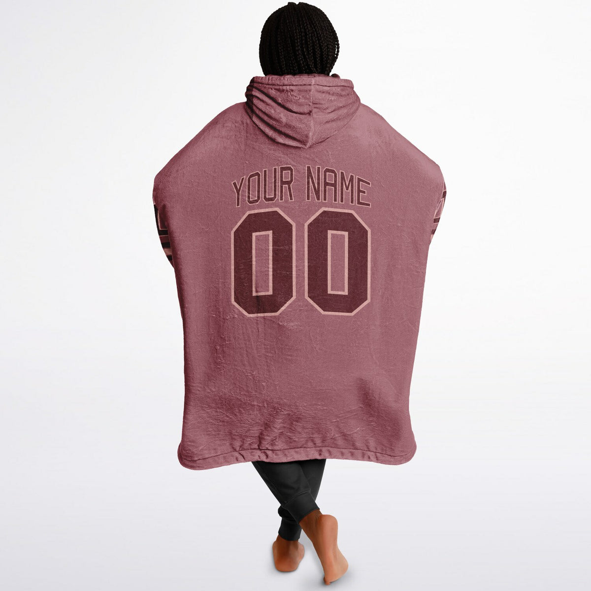 Burgundy Blush Pink Rose Superfan Reversible