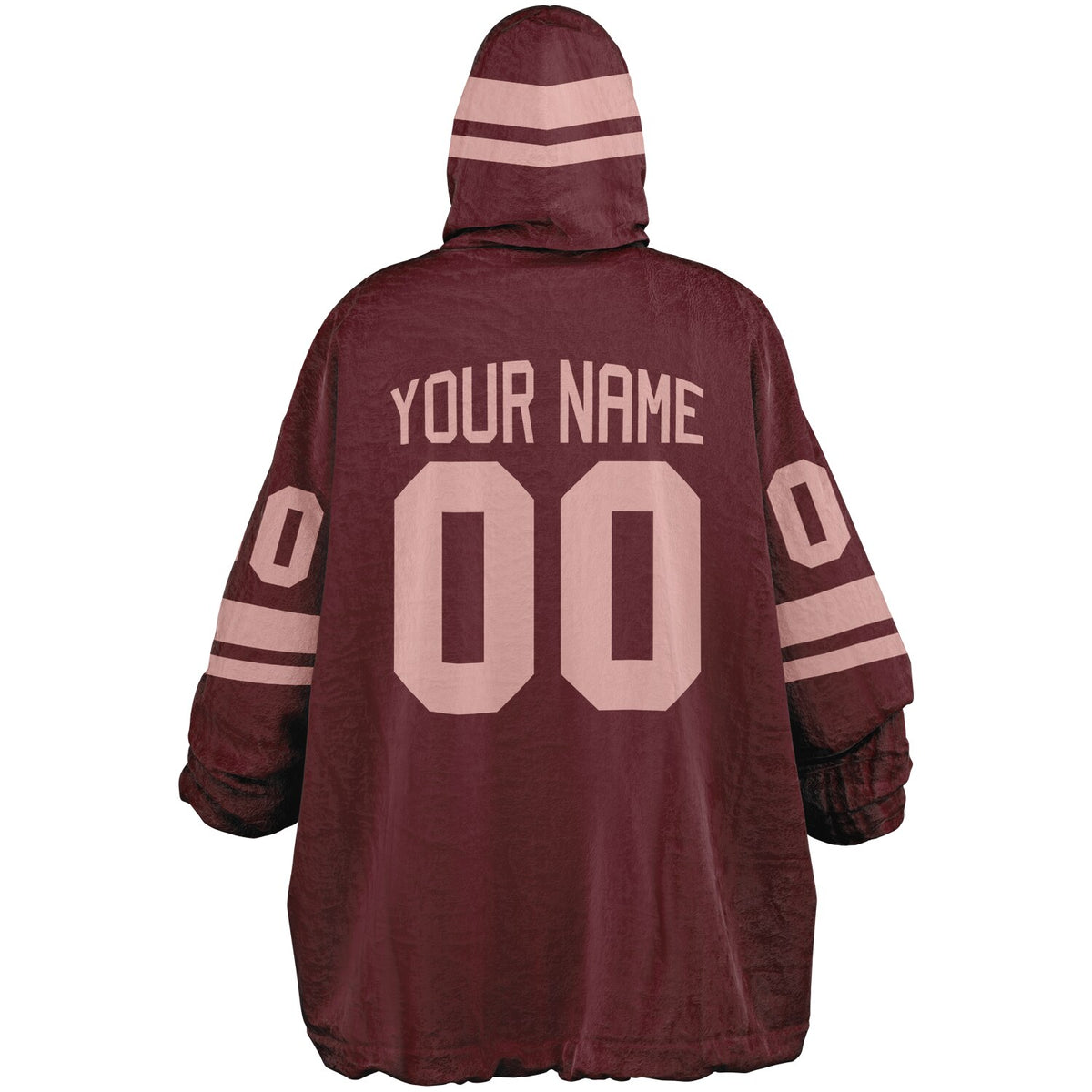 Burgundy & Blush Pink Superfan Reversible
