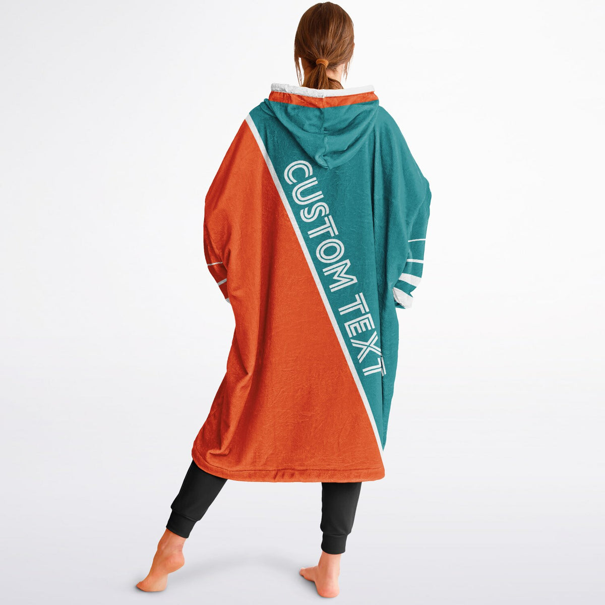 Teal Orange White Split Decision