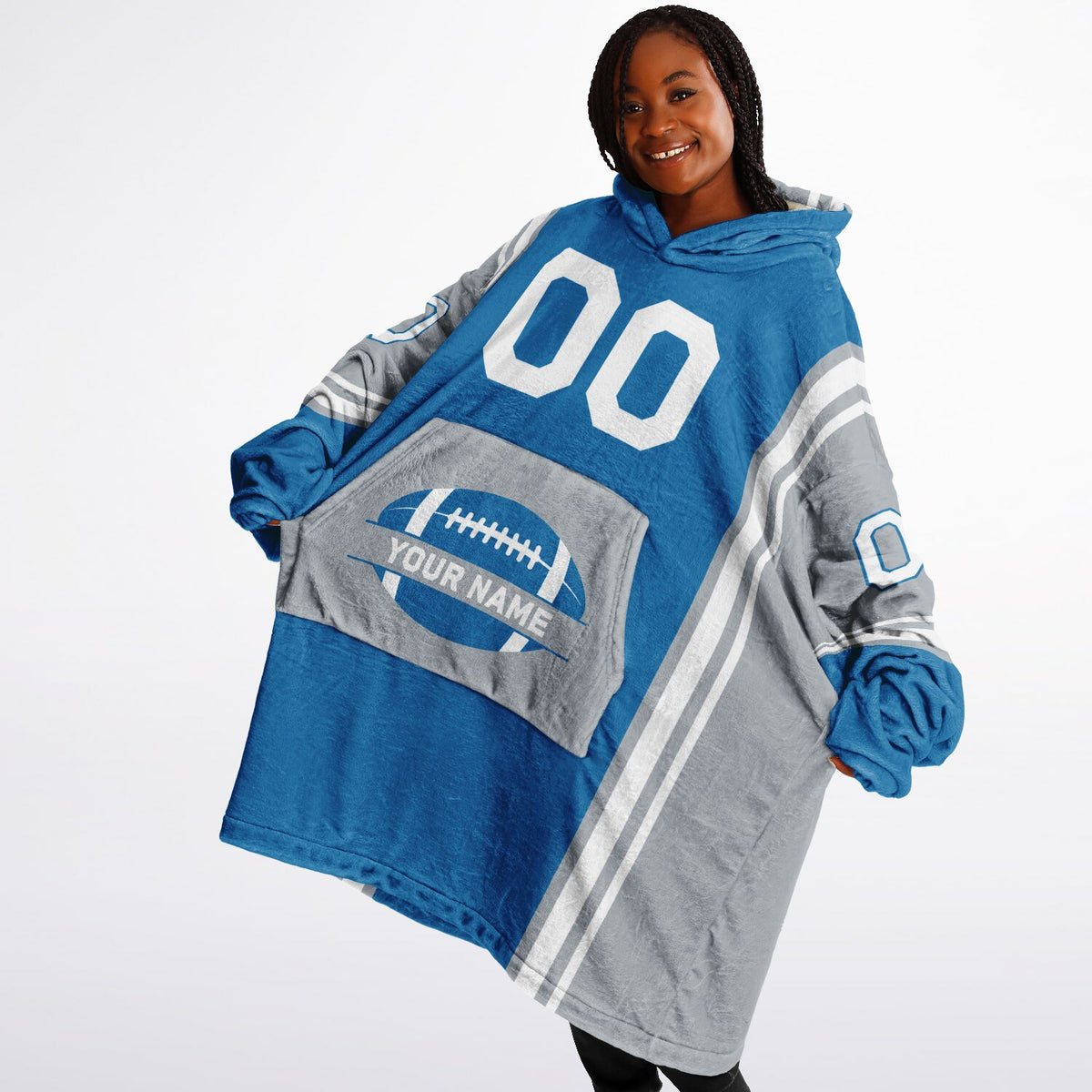 Blue/Silver/White Bold