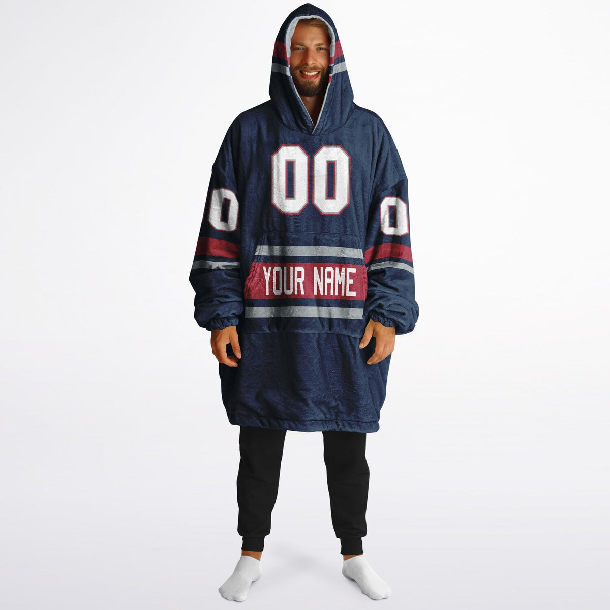 Navy/Red/Silver Superfan Reversible