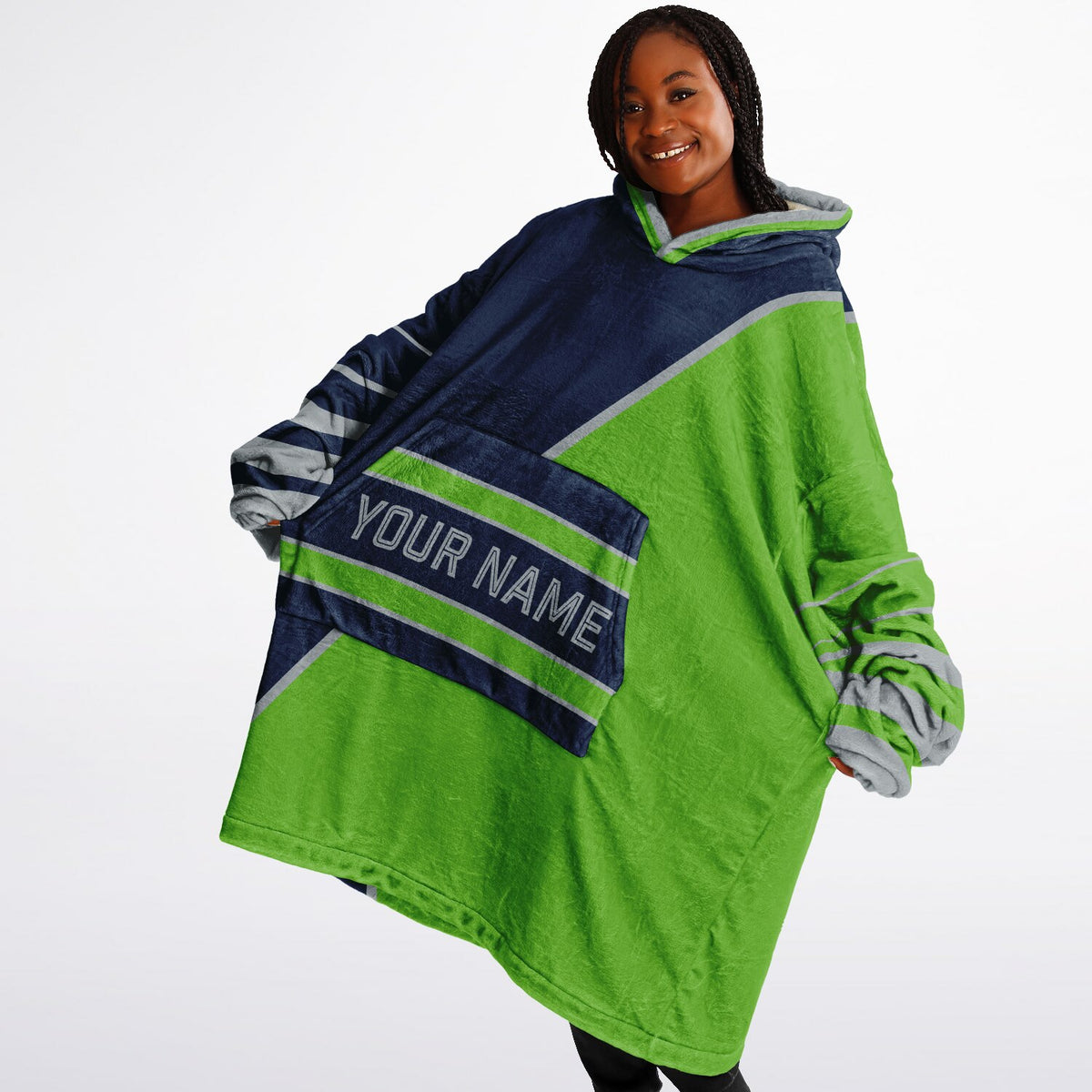 Navy Green Gray Split Decision