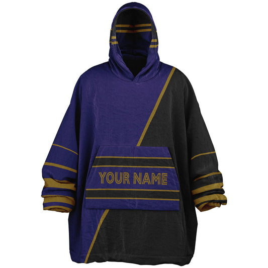 Purple/Black/Metallic Gold Everyday Reversible