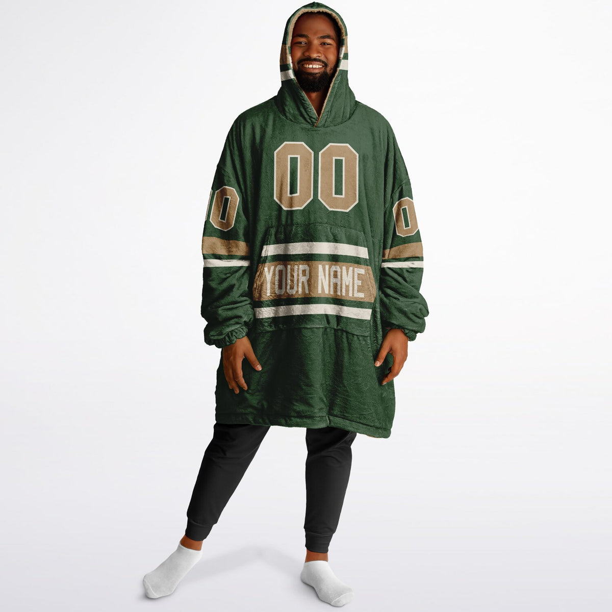 Forest Green Cream Camel Superfan Reversible
