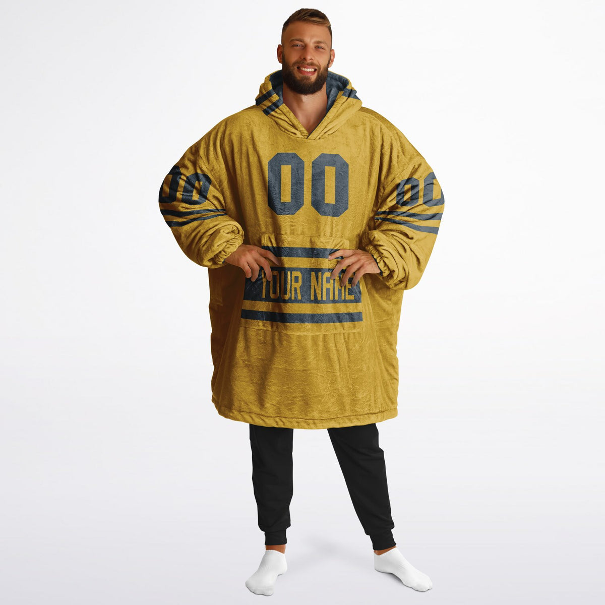 Charcoal & Mustard Superfan Reversible