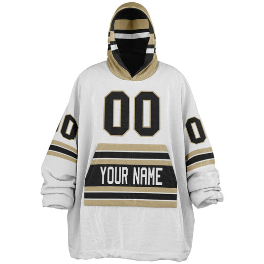 Black/Old Gold/White Superfan Reversible