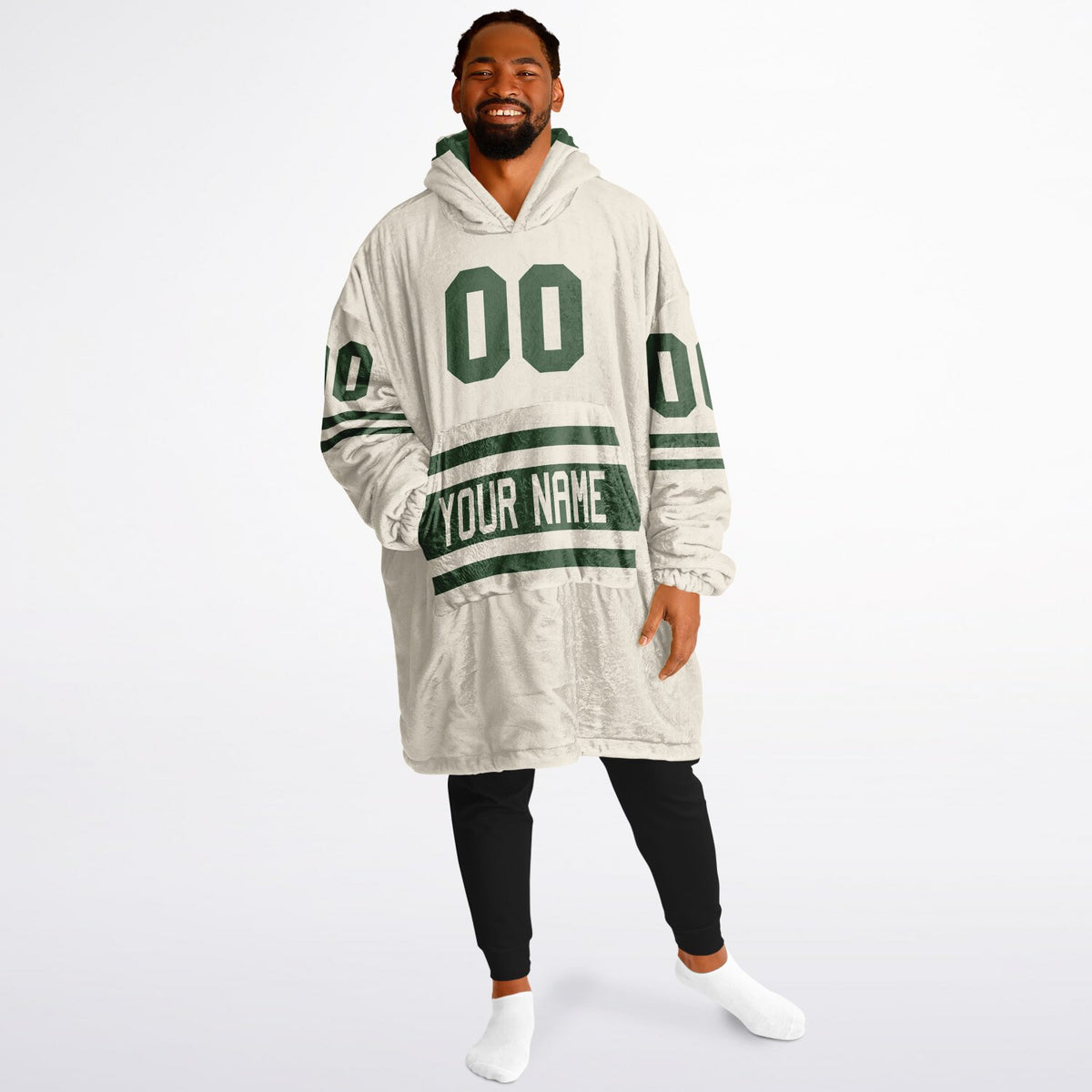 Forest Green & Cream Superfan Reversible