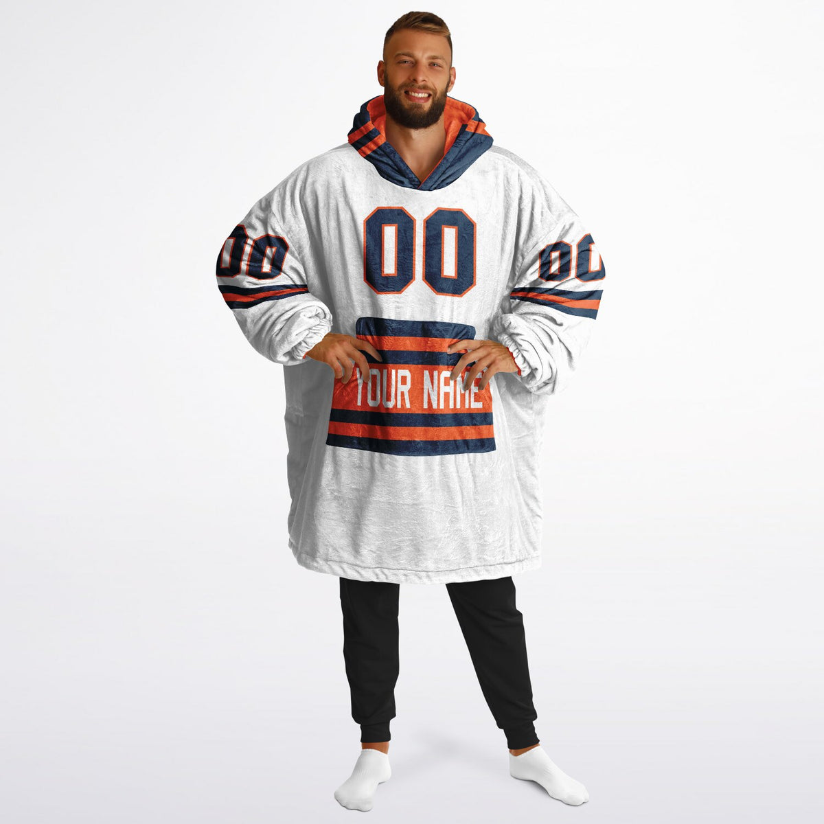 Orange/Navy Superfan Reversible