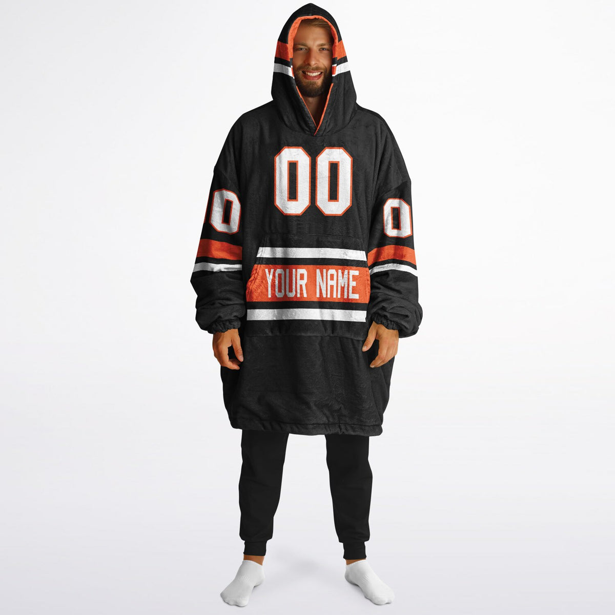Black/Orange/White Superfan Reversible