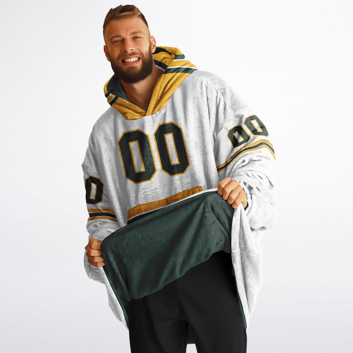 Green/Gold/White Superfan Reversible