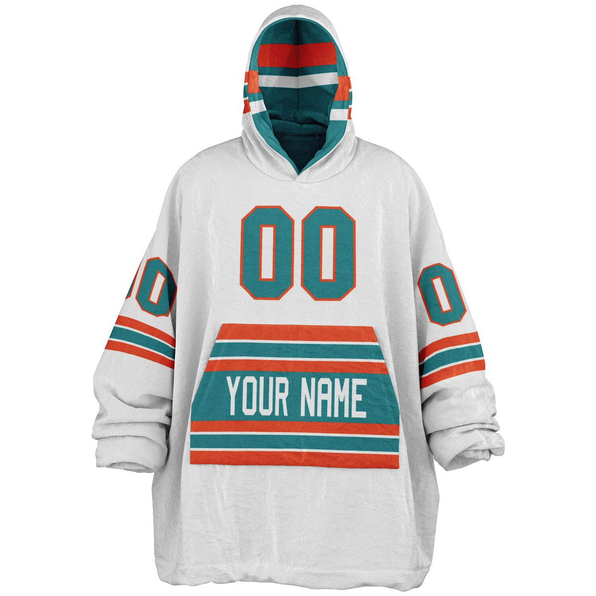 Aqua/Orange/White Superfan Reversible