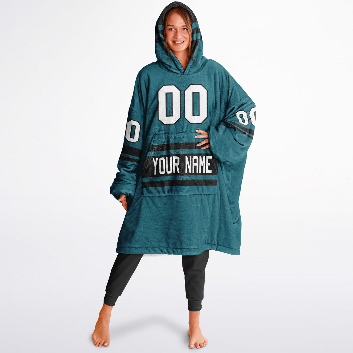 Teal/Black Superfan Reversible