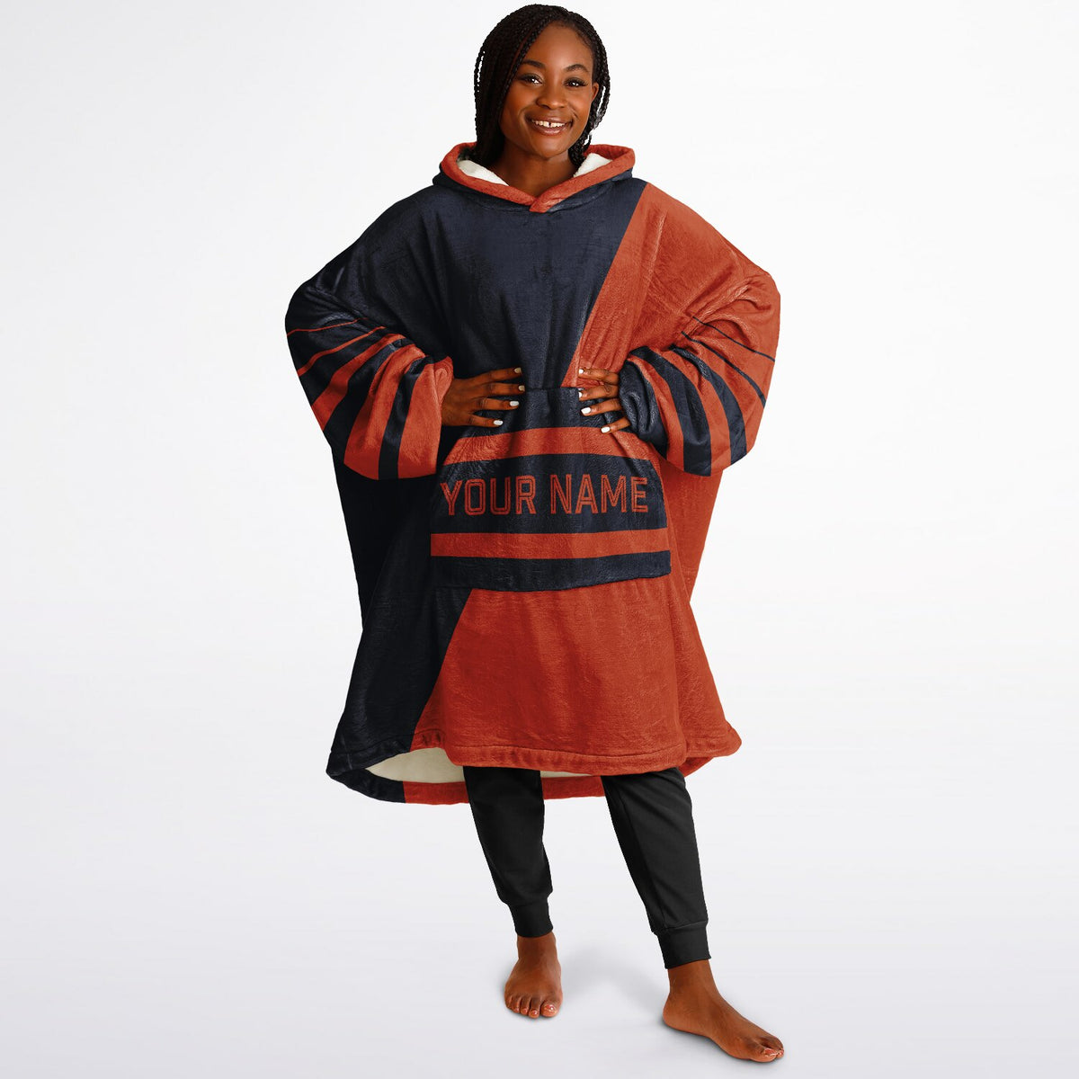 Navy & Orange Split Decision
