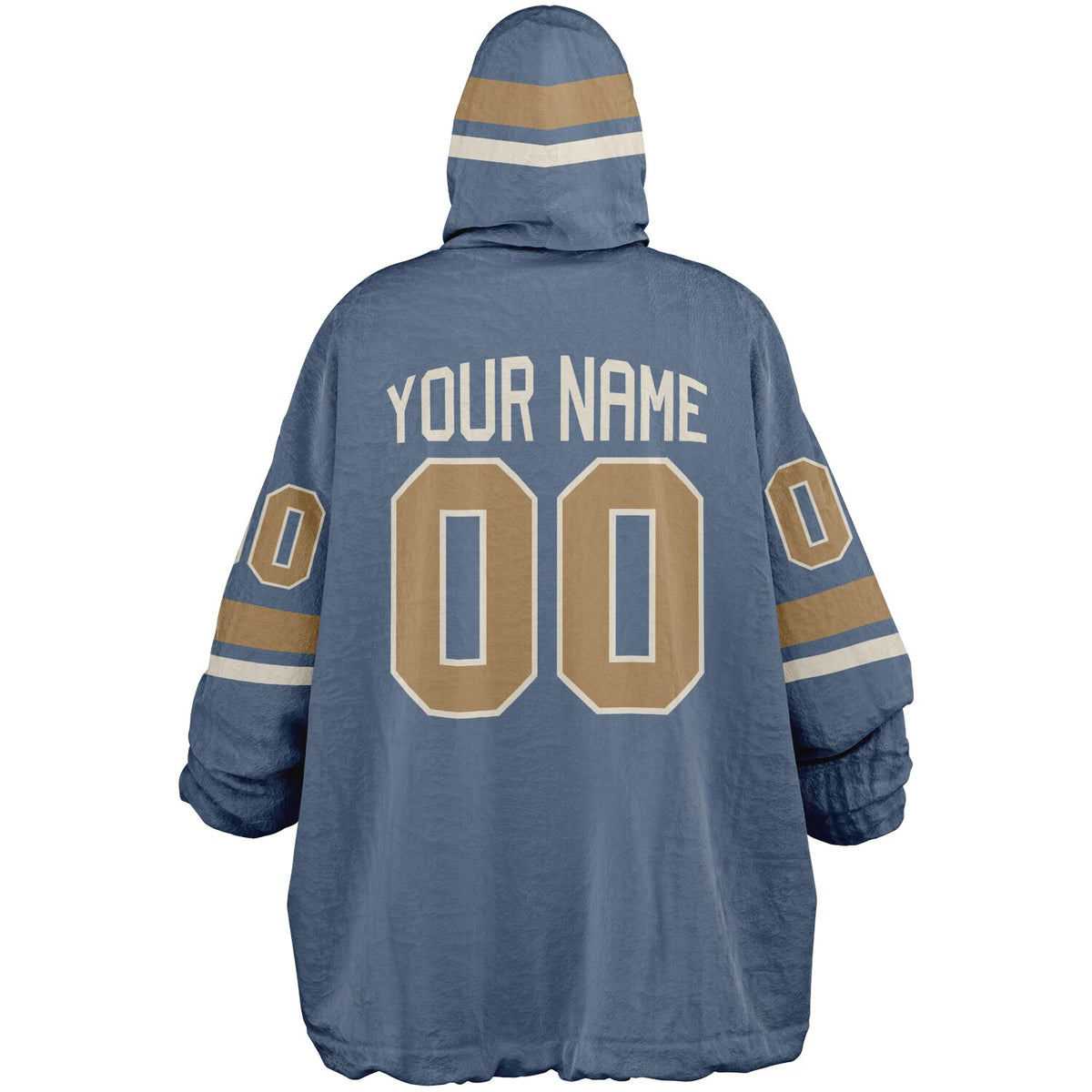 Slate Blue Cream Camel Superfan Reversible