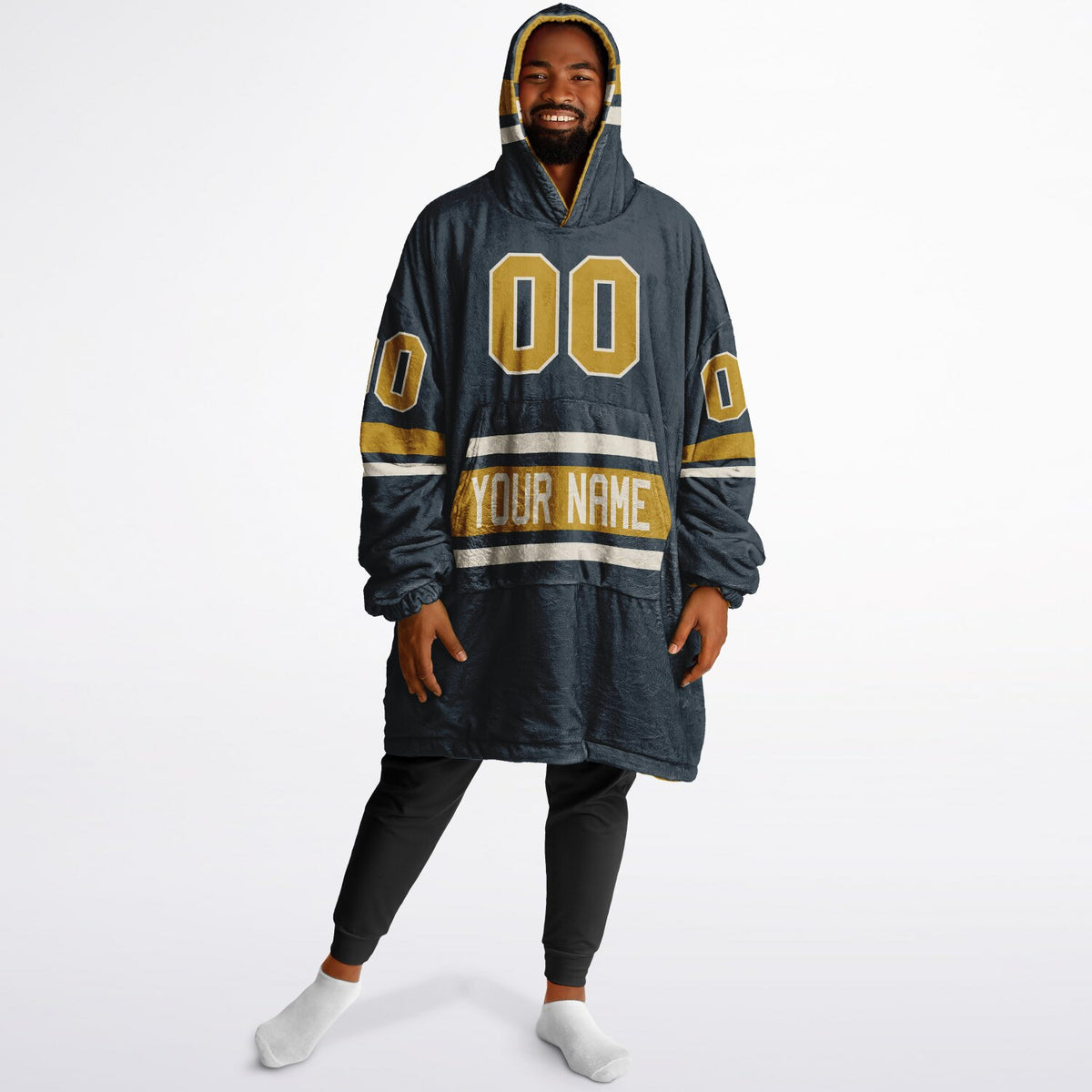 Charcoal Mustard Cream Superfan Reversible