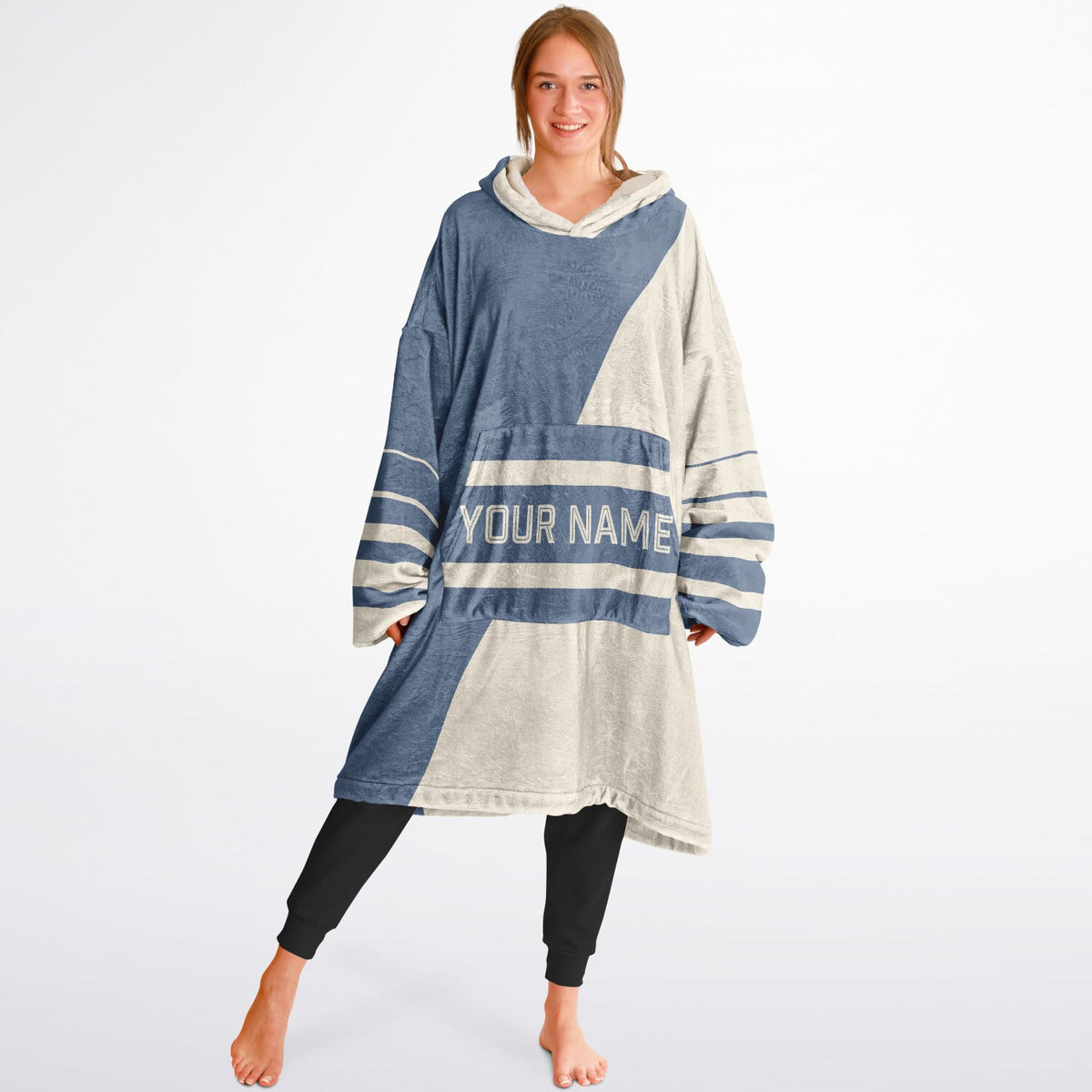 Slate Blue & Cream Split Decision