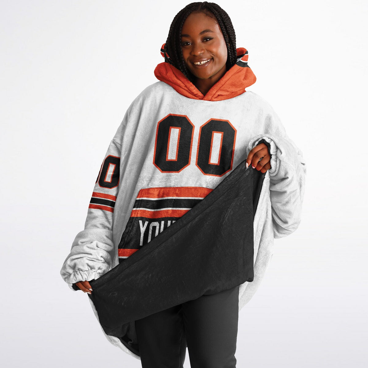 Black/Orange/White Superfan Reversible