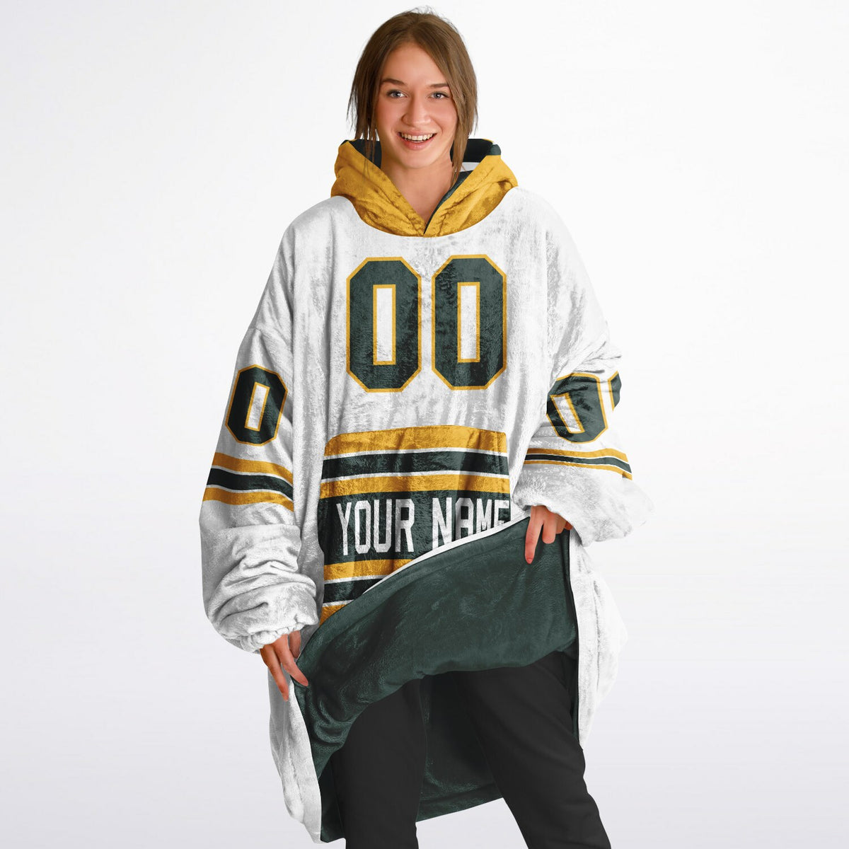 Green/Gold/White Superfan Reversible