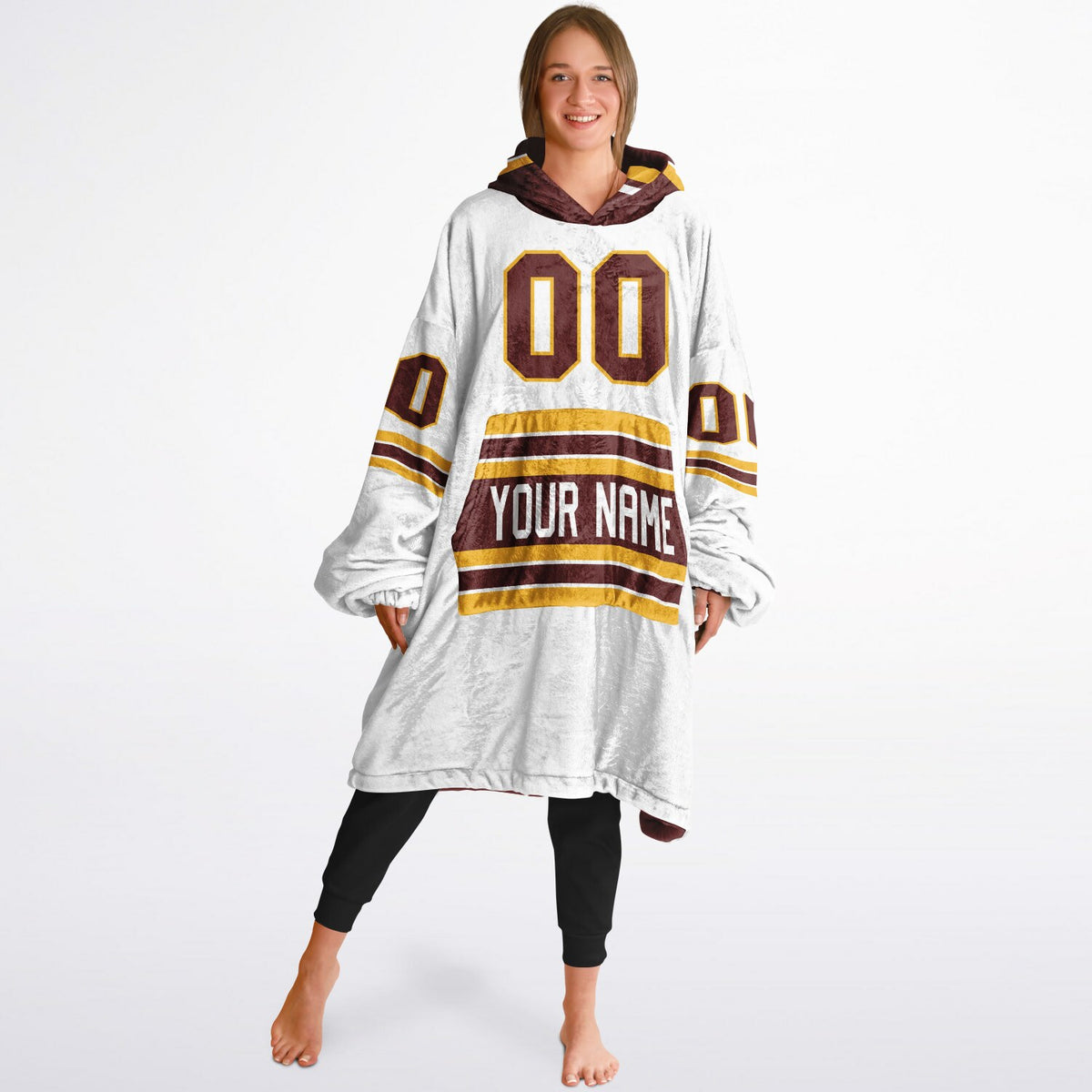 Burgundy/Gold/White Superfan Reversible