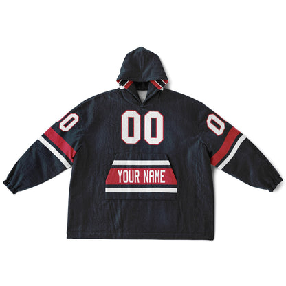 Deep Steel Blue/Red/White Superfan Reversible