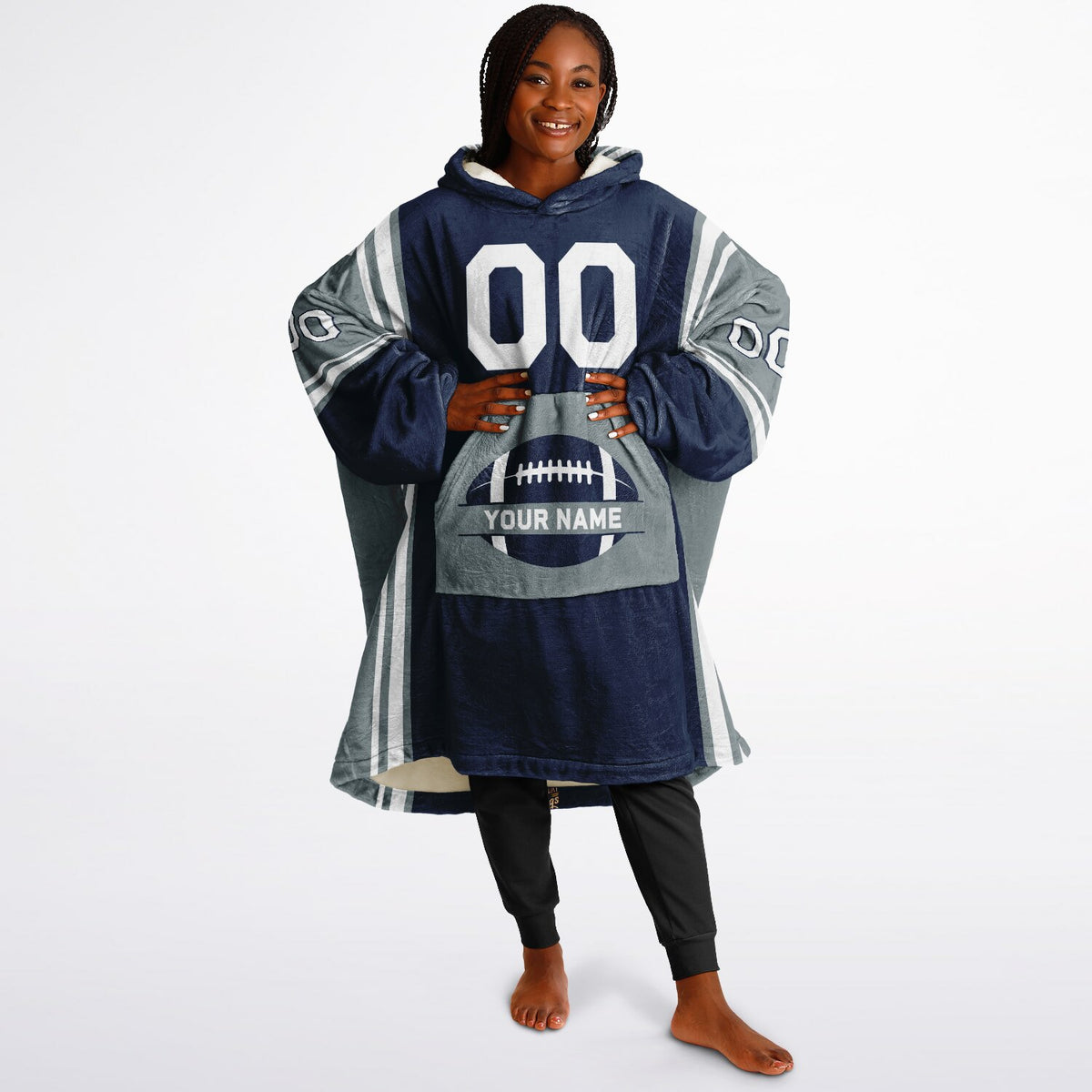 Navy/Silver/White Bold