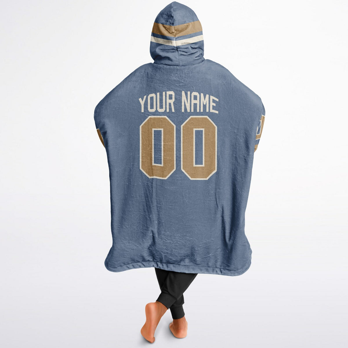 Slate Blue Cream Camel Superfan Reversible