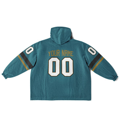 Teal/Black/Gold Superfan Reversible