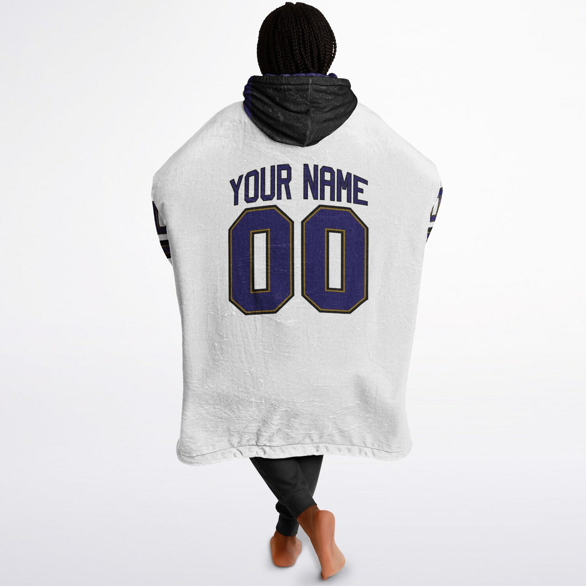 Purple Black Dark Gold Superfan Reversible