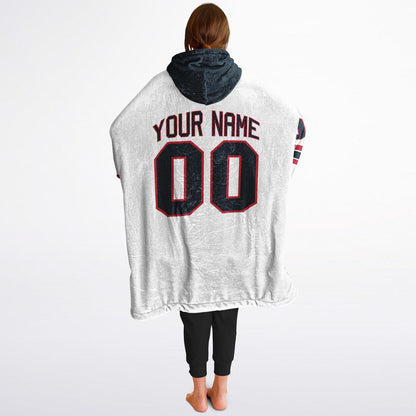 Deep Steel Blue/Red/White Superfan Reversible