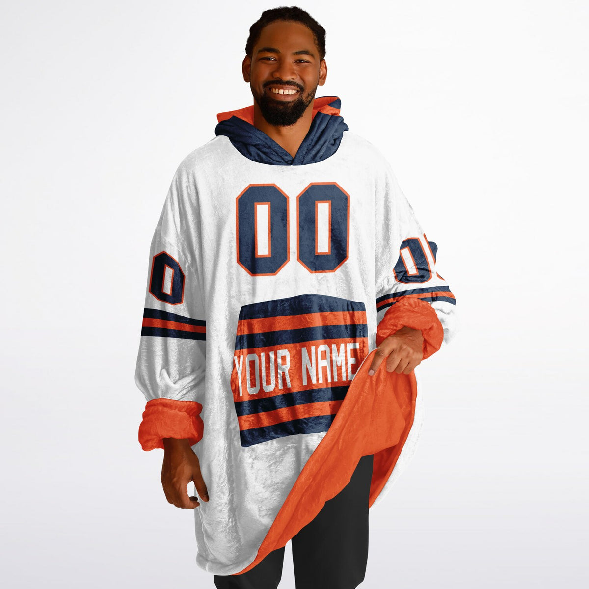 Orange/Navy Superfan Reversible
