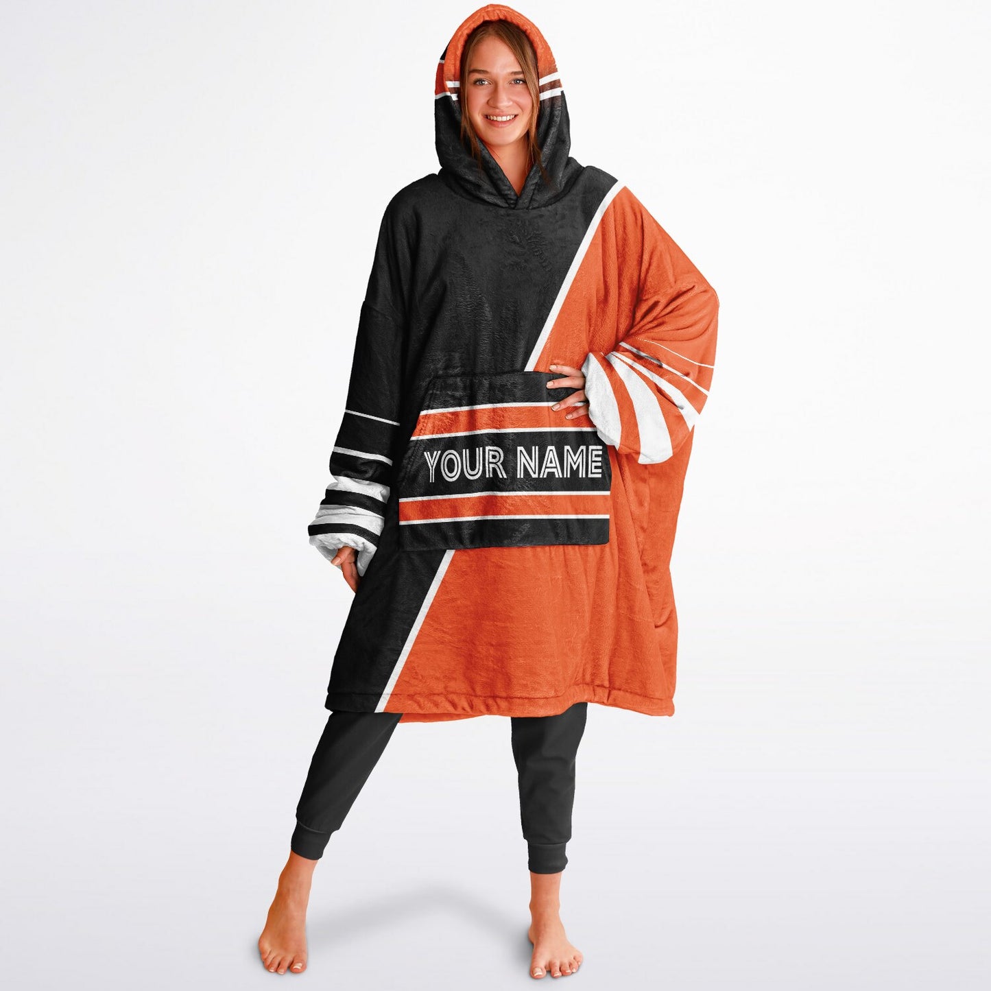 Black/Orange/White Everyday Reversible