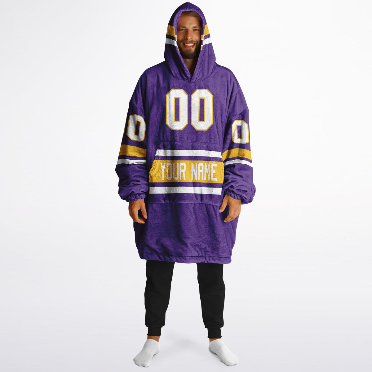 Purple/Gold/White Superfan Reversible