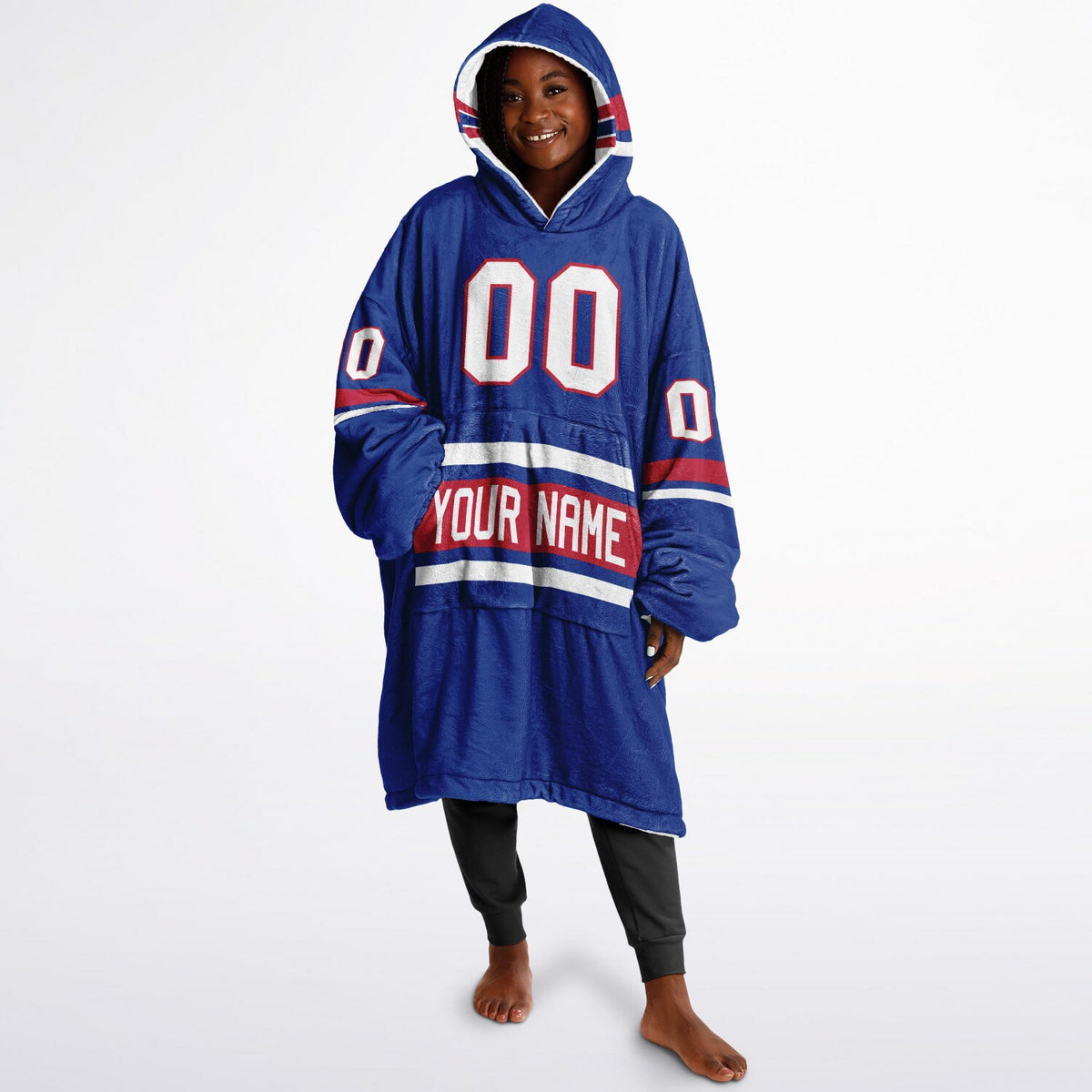 Blue/Red/White Superfan Reversible