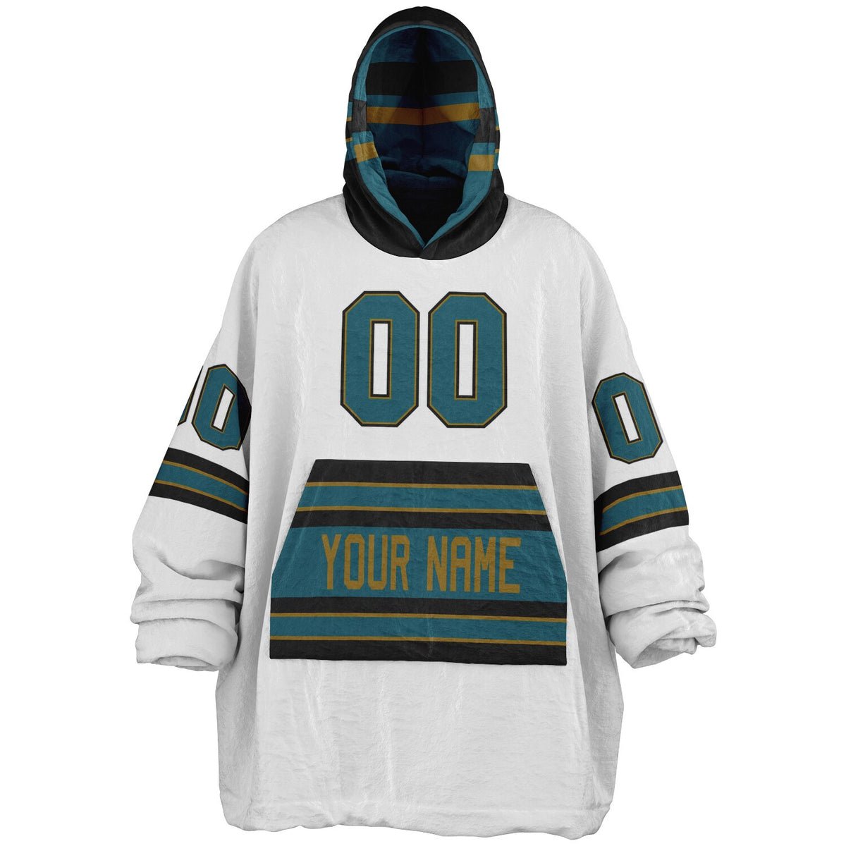 Teal/Black/Gold Superfan Reversible