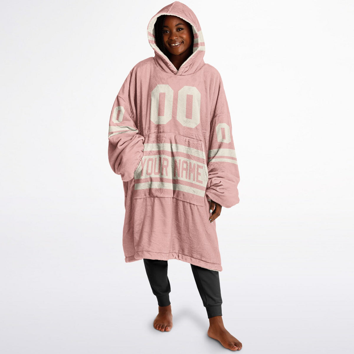 Blush Pink & Cream Superfan Reversible