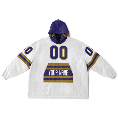 Purple/Metallic Gold Superfan Reversible