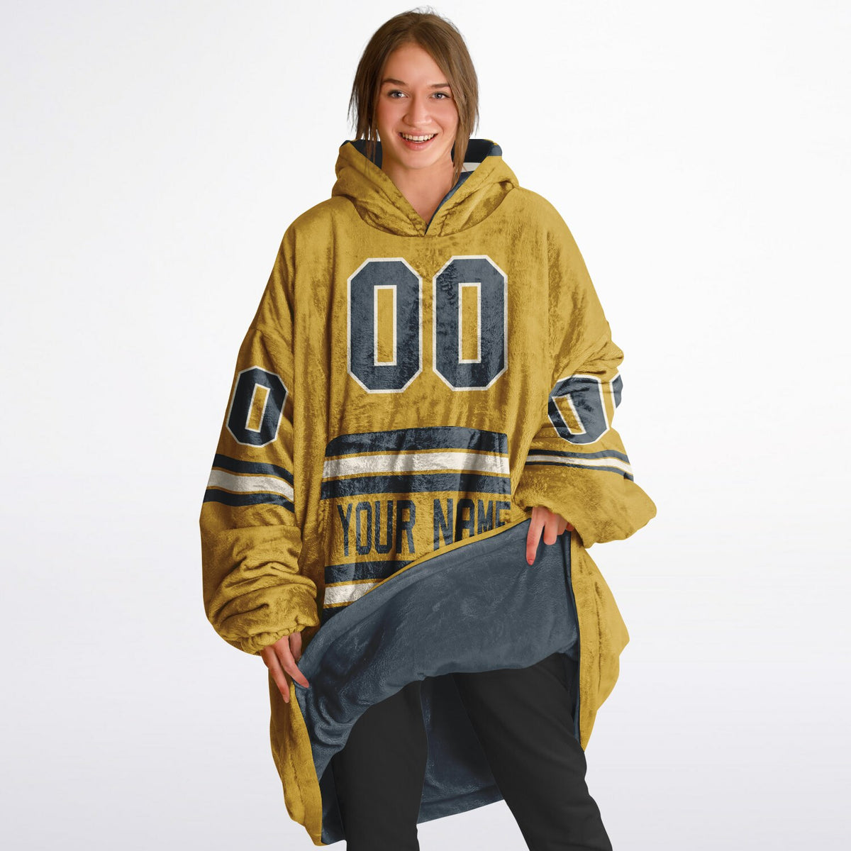 Charcoal Mustard Cream Superfan Reversible