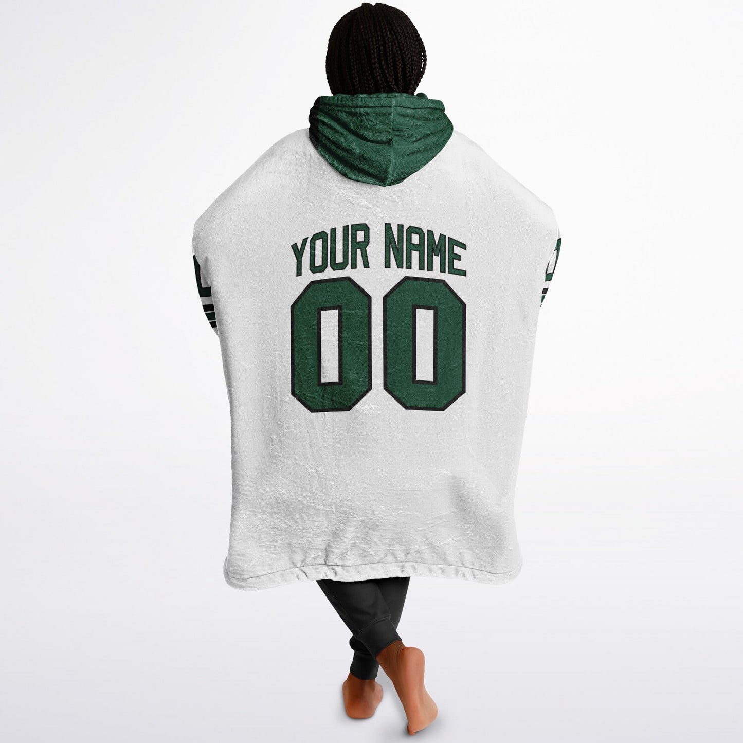 Green/Black/White Superfan Reversible