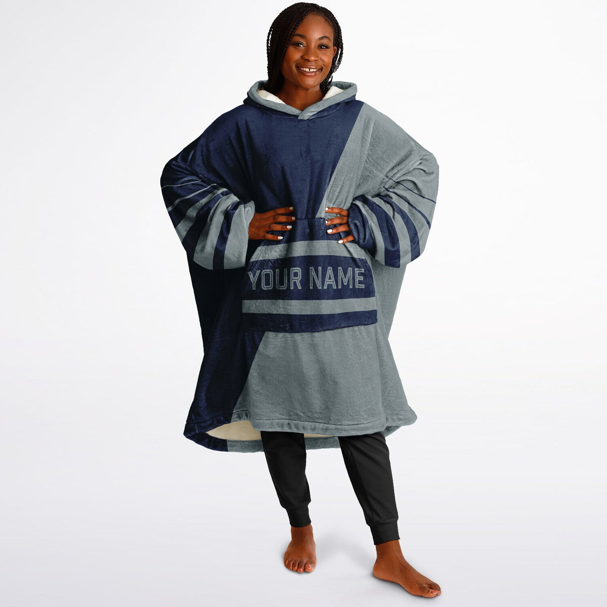 Navy & Silver Split Decision