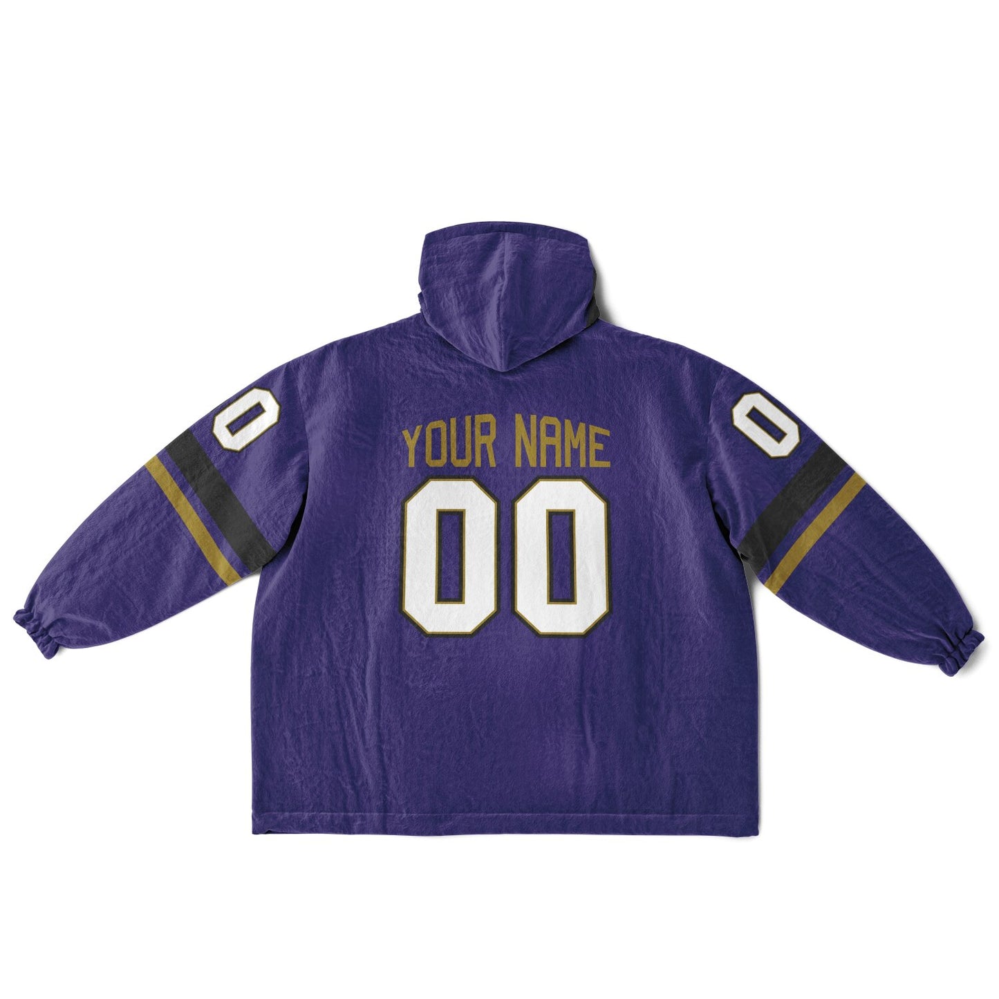 Purple/Black/Metallic Gold Superfan Reversible