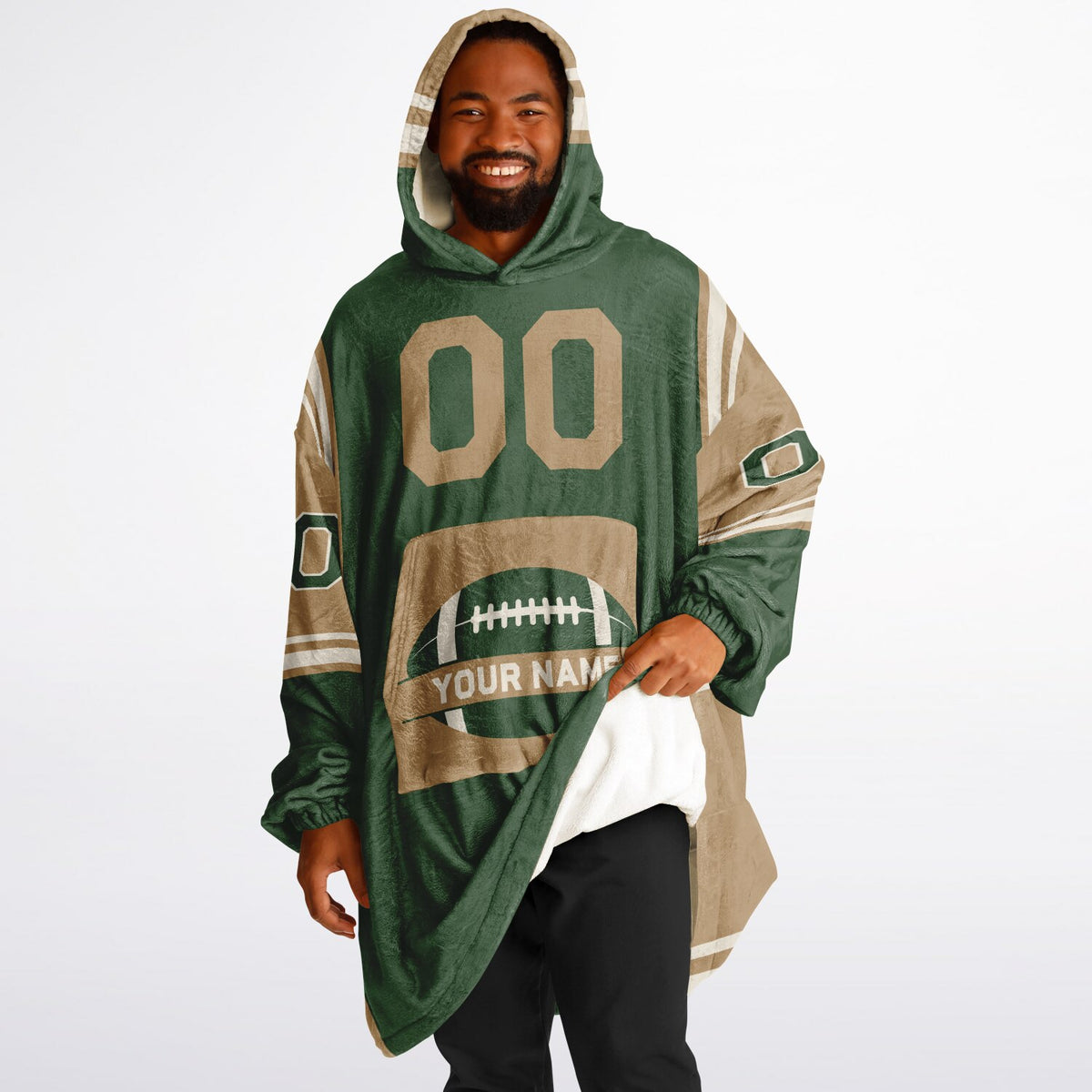 Forest Green Cream Camel Bold