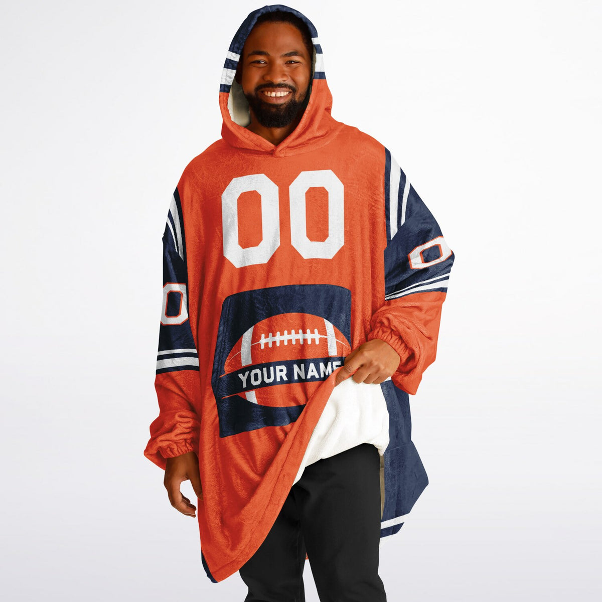 Orange/Navy/White Bold