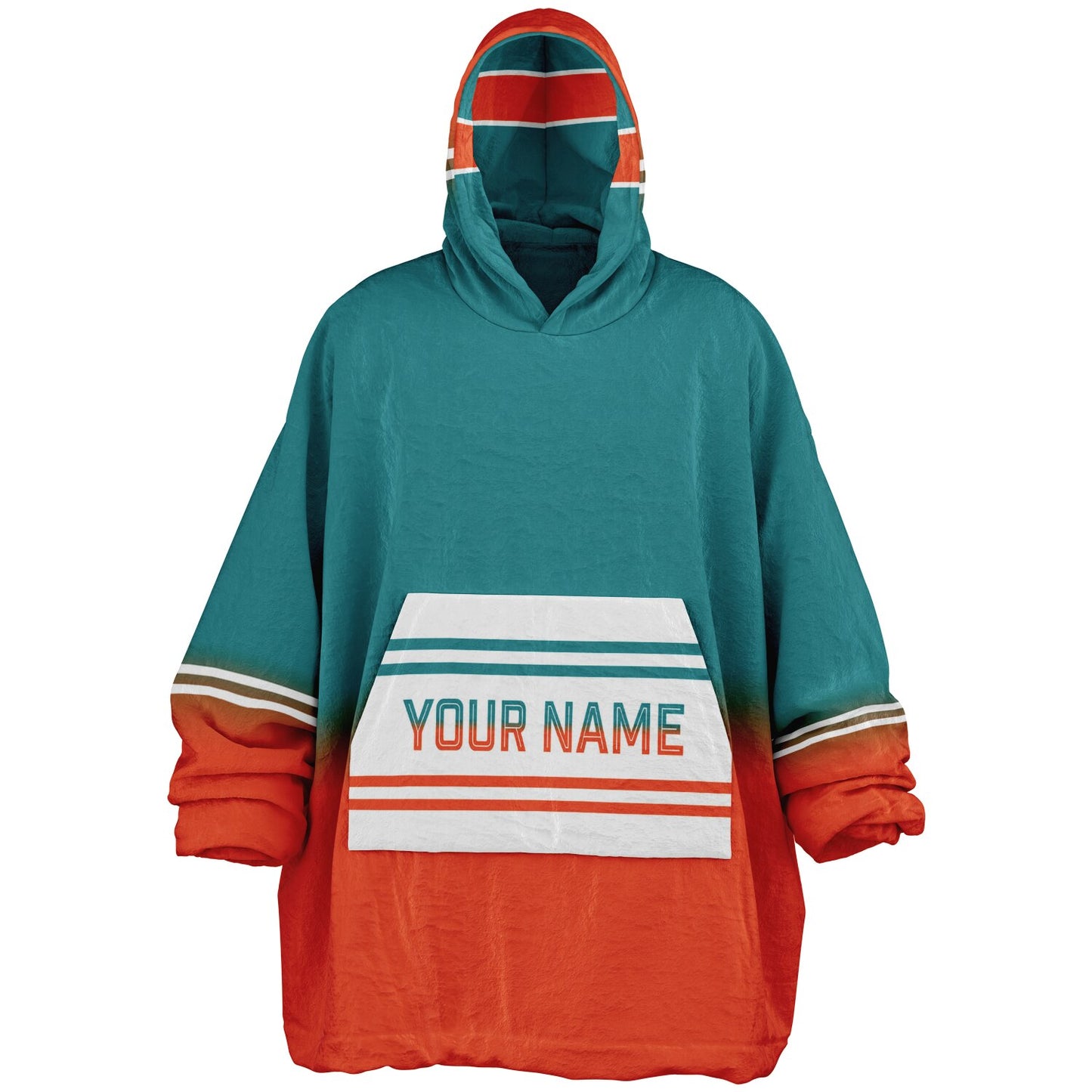 Aqua/Orange/White Everyday Reversible