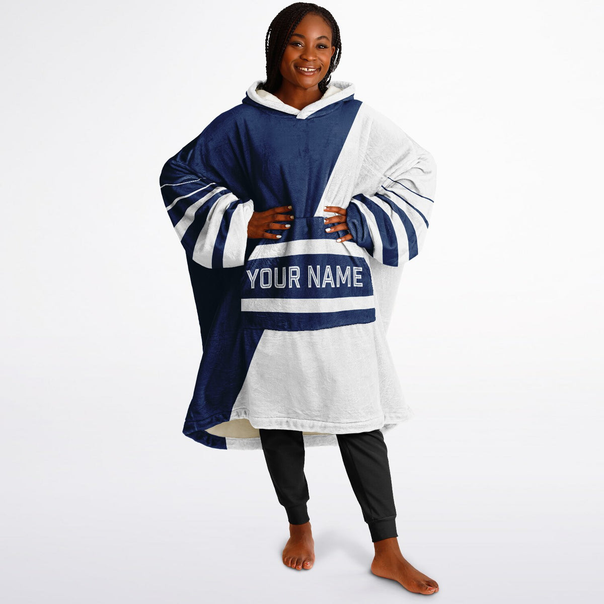 Blue & White Split Decision