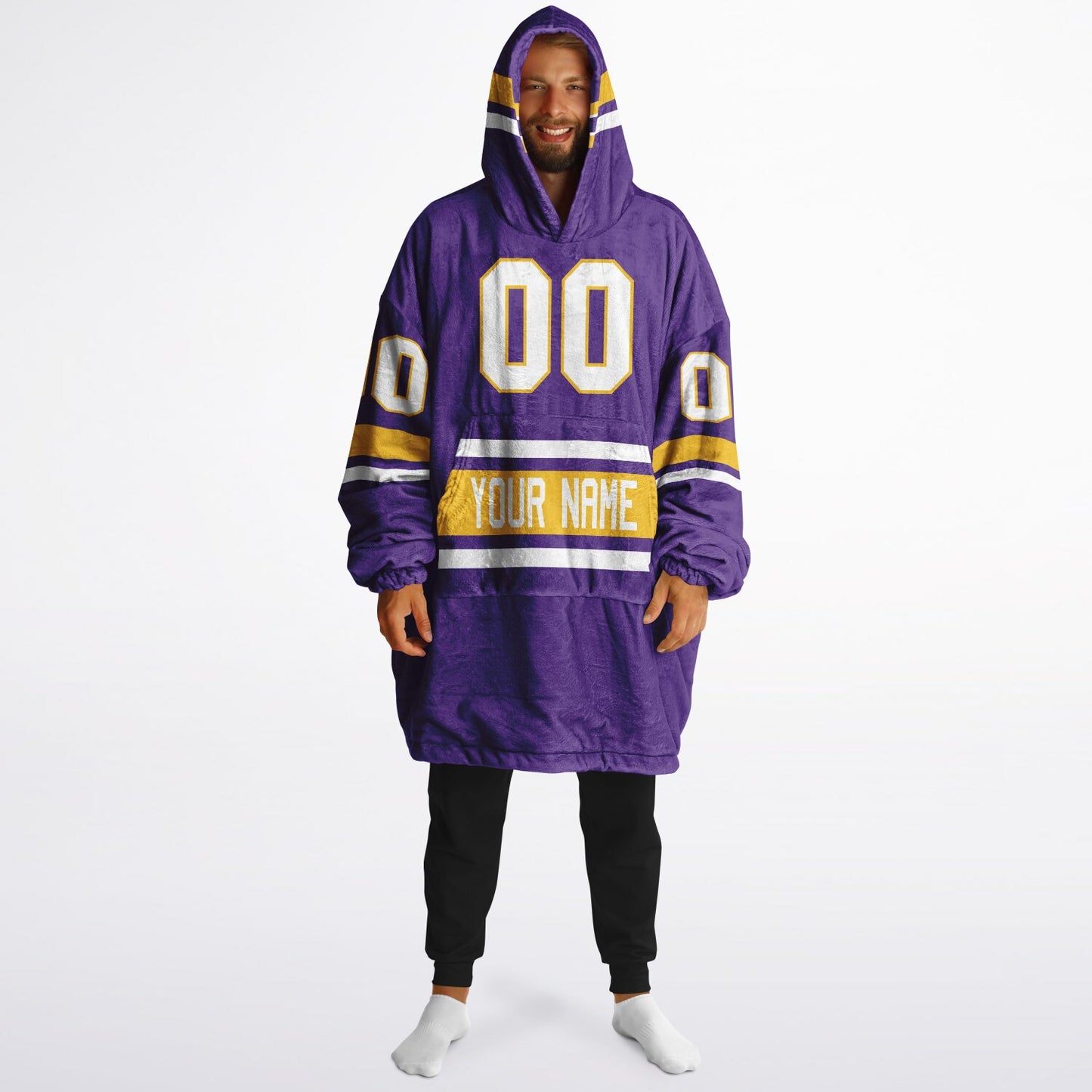 Purple/Gold/White Superfan Reversible